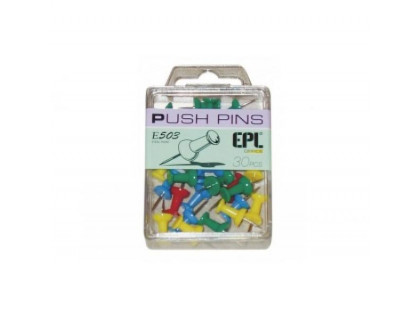 Push pins špendlíky (balenie 30 ks)