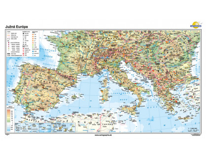 Južná Európa mapa 200x120cm