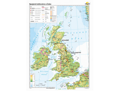 Veľká Británia a Írsko mapa 100x140cm