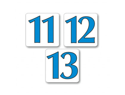 Čísla modré 11-20