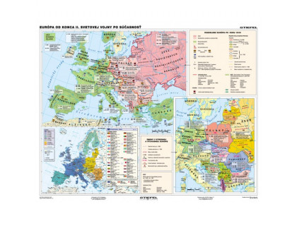 Mapa Európa po II. svetovej vojne