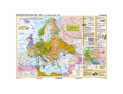 Mapa 2. svetová vojna, II. diel (1939 - 1943)