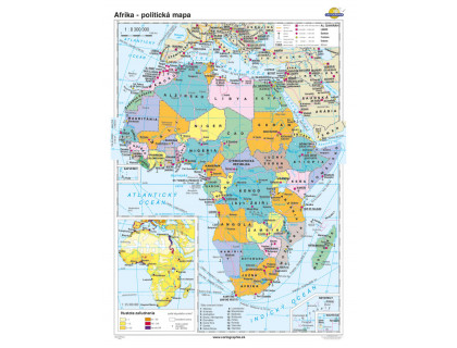 Afrika - politická mapa 100x140cm