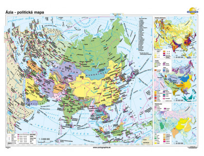 Ázia - politická mapa 140x100cm
