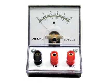 Žiacky ampérmeter 0-1A/0-10A