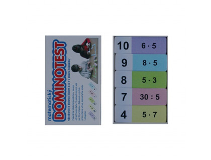 Dominotest - Nás. a del. číslom 5 a 4
