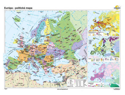 Európa - politická mapa 160x120cm