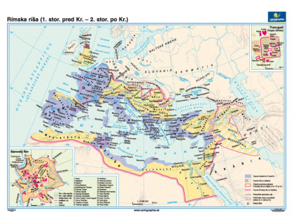 Mapa Rímska ríša (1.stor.pred Kr.-2.stor.po Kr.) 140x100cm