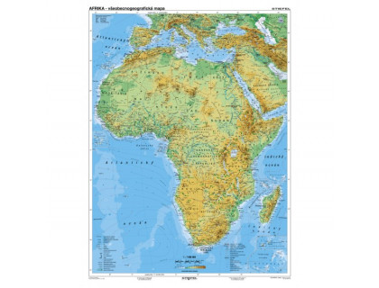 Afrika všeobecnogeografická 160x120cm