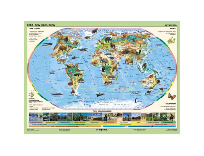 Svet - prírodné zložky a oblasti Zeme,2.diel 160x120cm