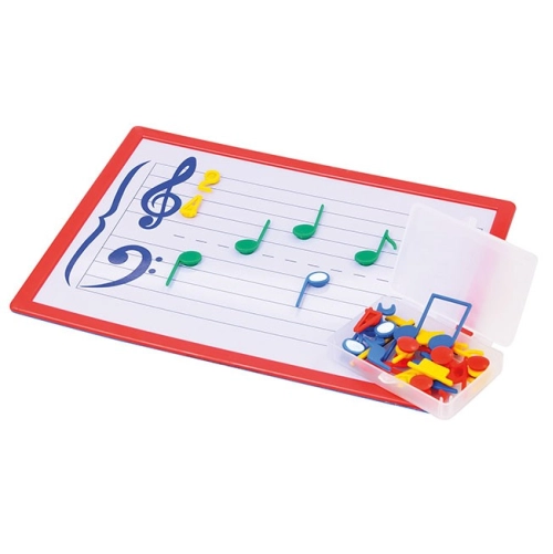 Magnetick&aacute; hudobn&aacute; tabuľka +noty