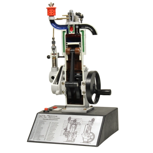 Model v reze - dieselov &scaron;tvortaktn&yacute; motor