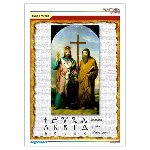 VLASTIVEDA - Slovensko moja vlasť,kart&oacute;nov&eacute; obrazy