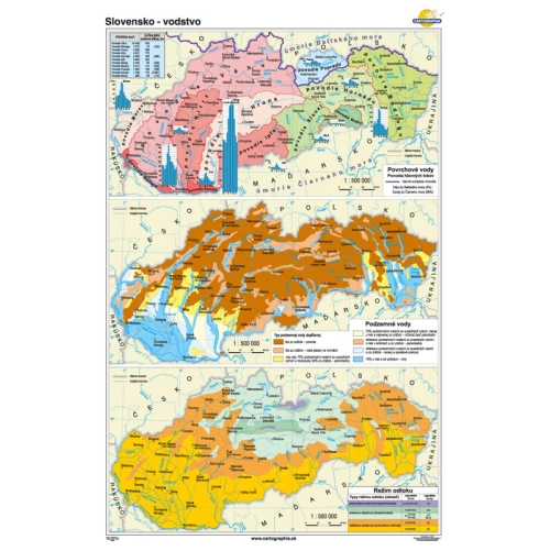 Slovensko - vodstvo 120x160cm