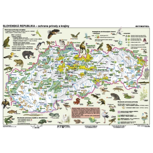 SLOVENSK&Aacute; REPUBLIKA &ndash; ochrana pr&iacute;rody a krajiny 160x120cm